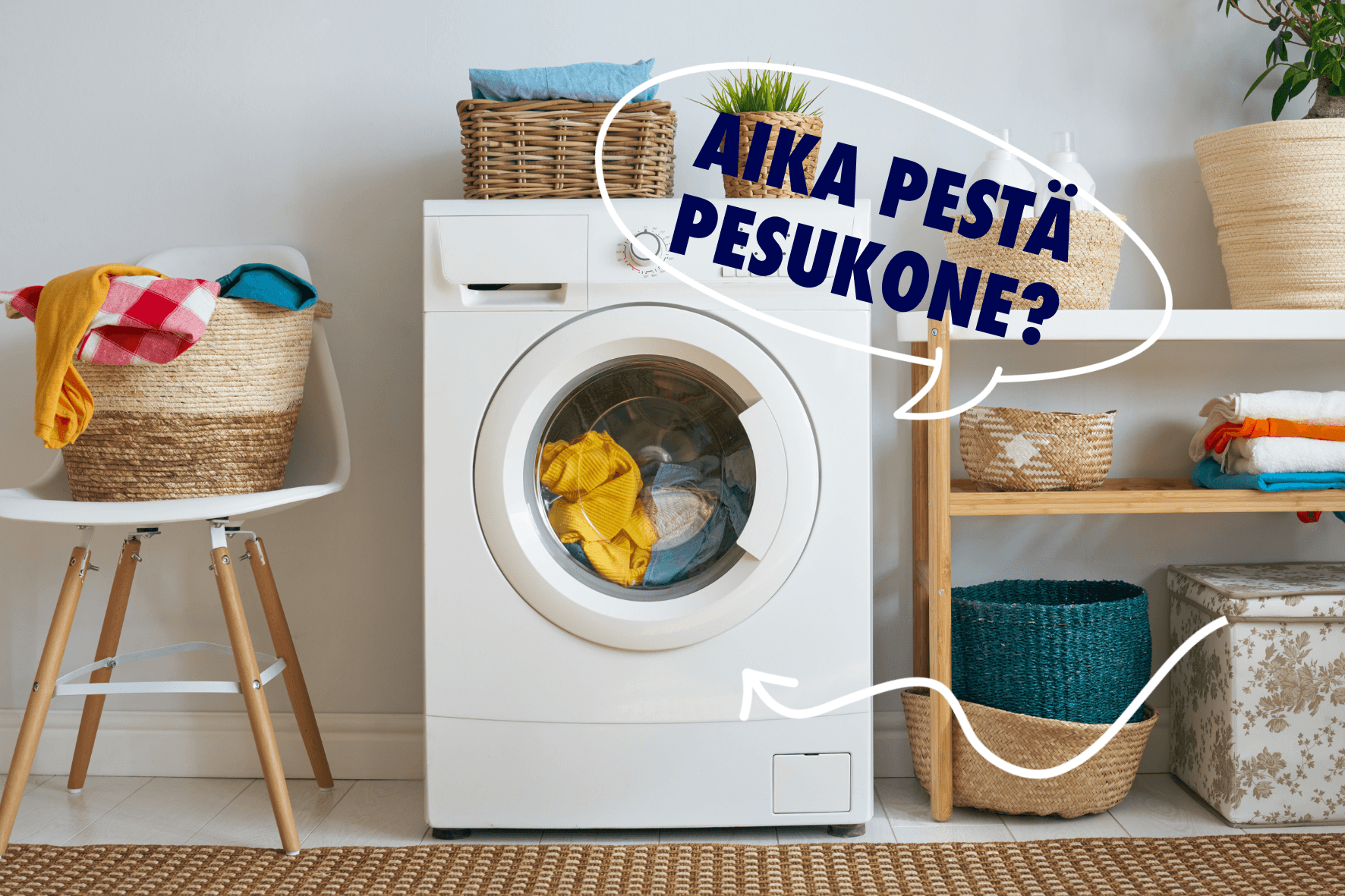 Pyykinpesukoneen puhdistaminen kotikonstein etikalla ja ruokasoodalla